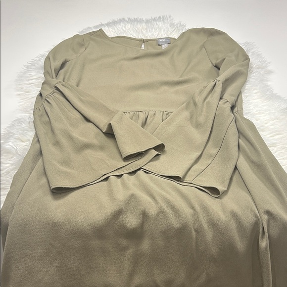 ASOS Olive Long Sleeve Dress Size 6 - Picture 4 of 5
